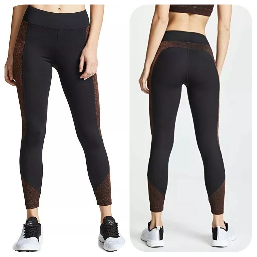 KORAL ACTIVEWEAR Curve Glow Mid Rise Legging Black Bronze Quartz Size XS